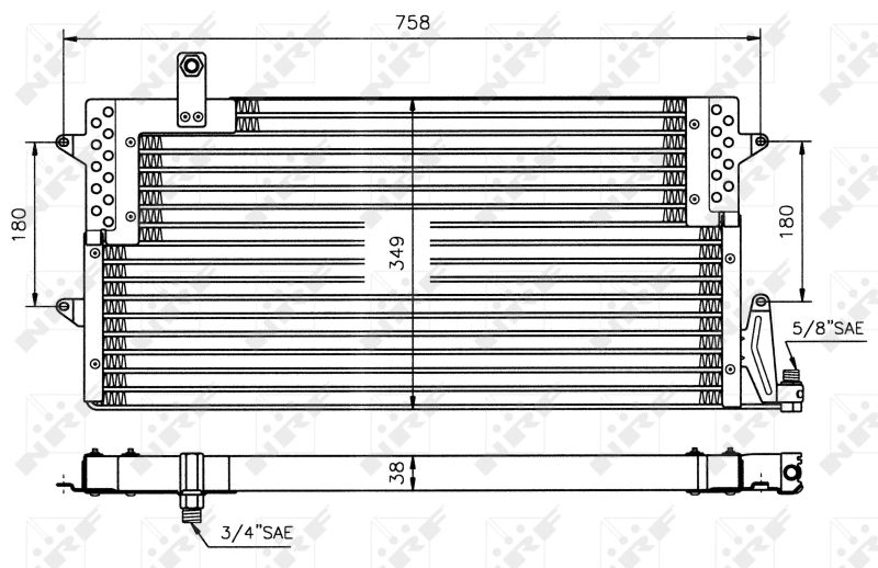 NRF 35534 Condenser, air conditioning