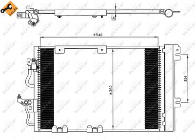 Condenser, air conditioning NRF 35554