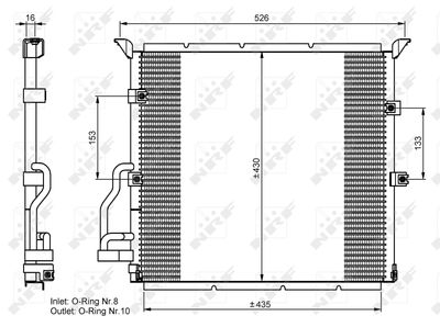 Condenser, air conditioning NRF 35586