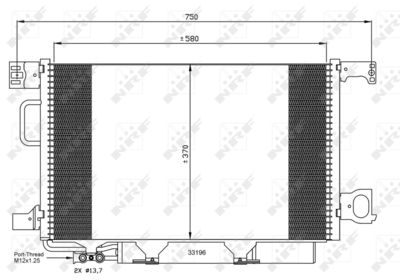 Condenser, air conditioning NRF 35623