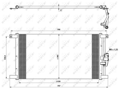 Condenser, air conditioning NRF 35640