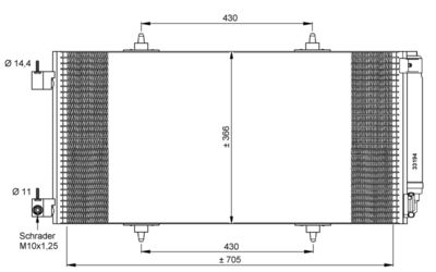 Condenser, air conditioning NRF 35786