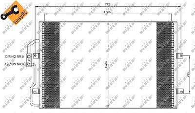 Condenser, air conditioning NRF 35802