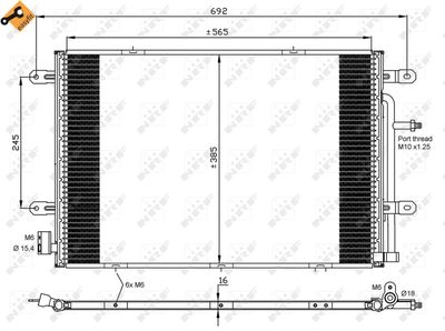 Condenser, air conditioning NRF 35841