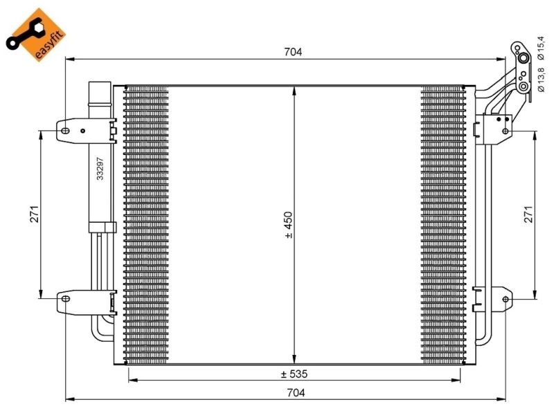 NRF 35848 Condenser, air conditioning