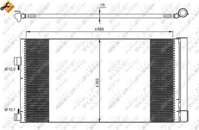 Condenser, air conditioning NRF 35890