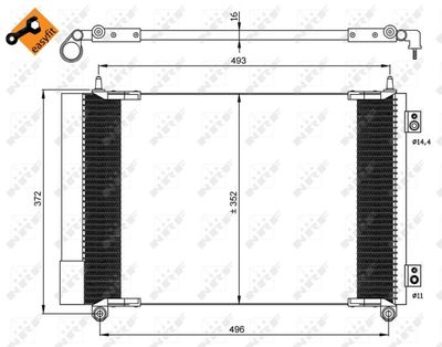 Condenser, air conditioning NRF 35899