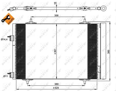 Condenser, air conditioning NRF 35945