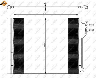 Condenser, air conditioning NRF 35971