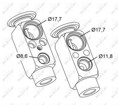 Expansion Valve, air conditioning NRF 38477