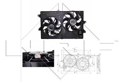 Fan, engine cooling NRF 47000