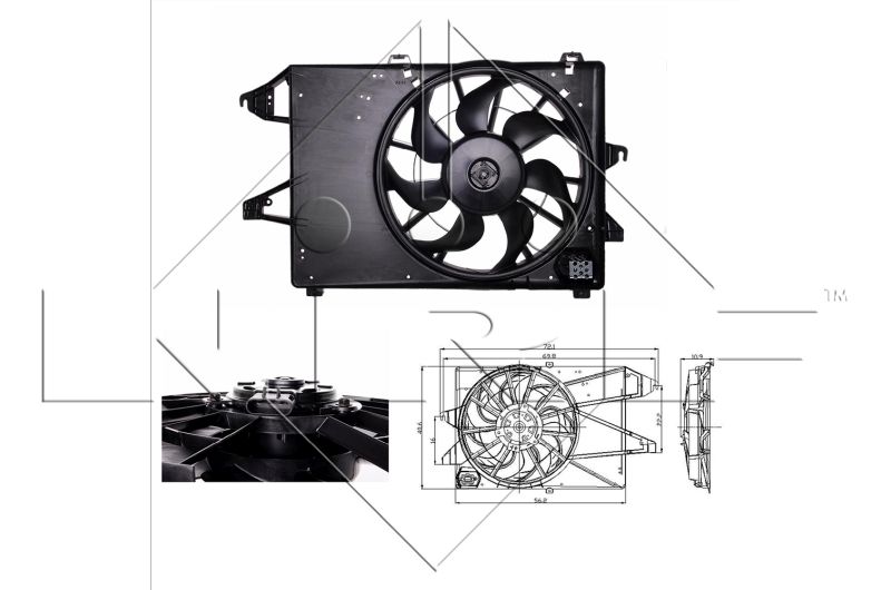 NRF 47005 Fan, engine cooling