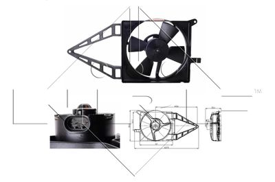 Fan, engine cooling NRF 47020