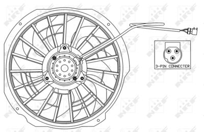 Fan, engine cooling NRF 47025