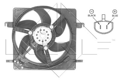 Fan, engine cooling NRF 47037