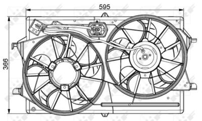 Fan, engine cooling NRF 47061