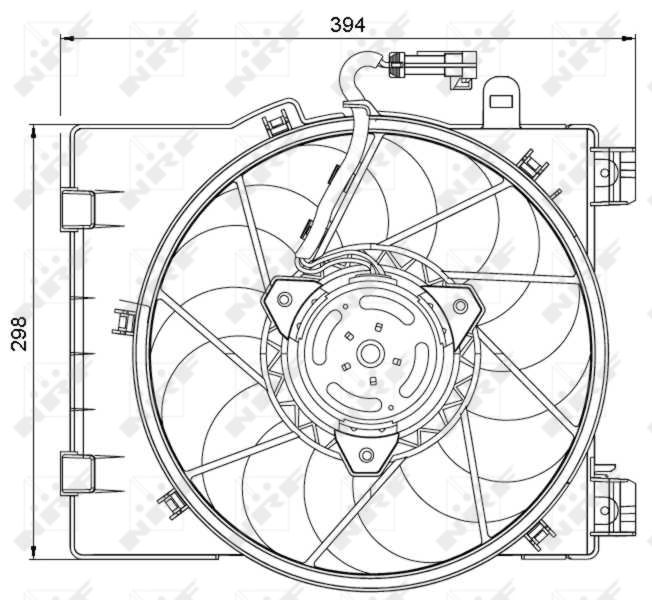 NRF 47063 Fan, engine cooling