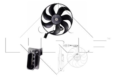 Fan, engine cooling NRF 47064