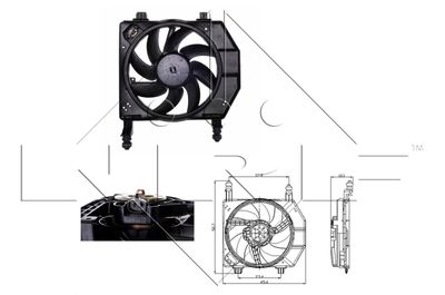 Fan, engine cooling NRF 47077