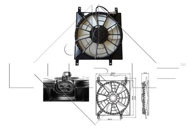 Fan, engine cooling NRF 47257