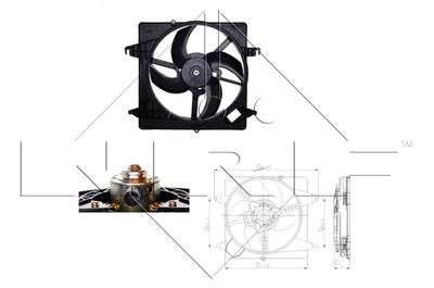 Fan, engine cooling NRF 47259