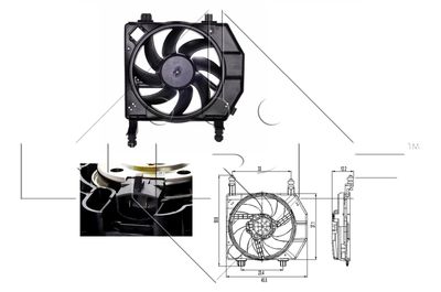 Fan, engine cooling NRF 47261