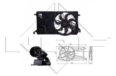 Fan, engine cooling NRF 47291