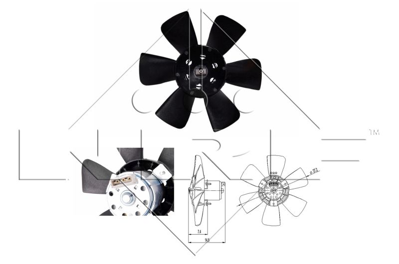 NRF 47390 Fan, engine cooling