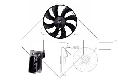 Fan, engine cooling NRF 47410