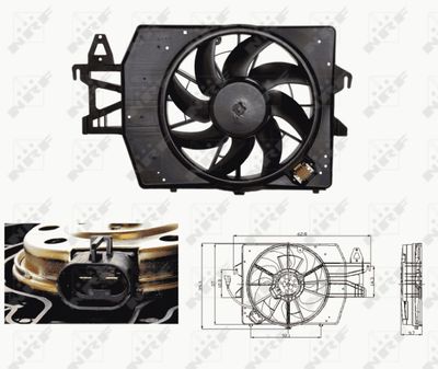 Fan, engine cooling NRF 47682