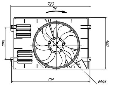 Fan, engine cooling NRF 47925