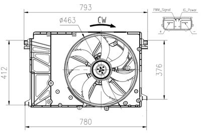 Fan, engine cooling NRF 47932