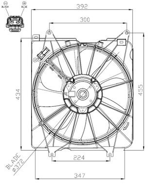 Fan, engine cooling NRF 47935