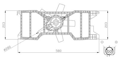 Fan, engine cooling NRF 47944