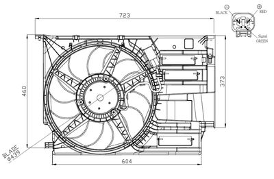 Fan, engine cooling NRF 47954