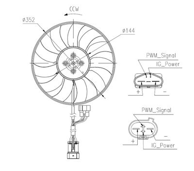 Fan, engine cooling NRF 47969