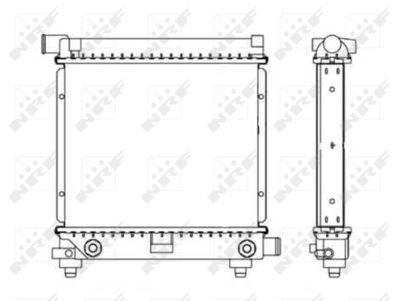 Radiator, engine cooling NRF 517662