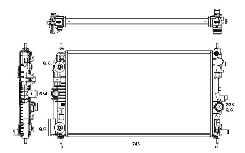 NRF 53143 Radiator, engine cooling