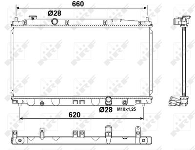 Radiator, engine cooling NRF 53194