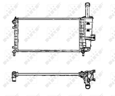 Radiator, engine cooling NRF 53605