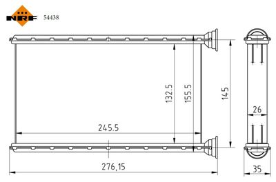 Heat Exchanger, interior heating NRF 54438