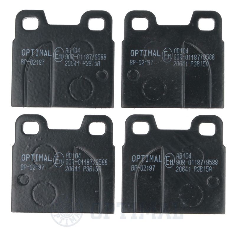 OPTIMAL BP-02197 Brake Pad Set, disc brake