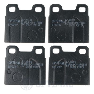 Brake Pad Set, disc brake OPTIMAL BP-02197