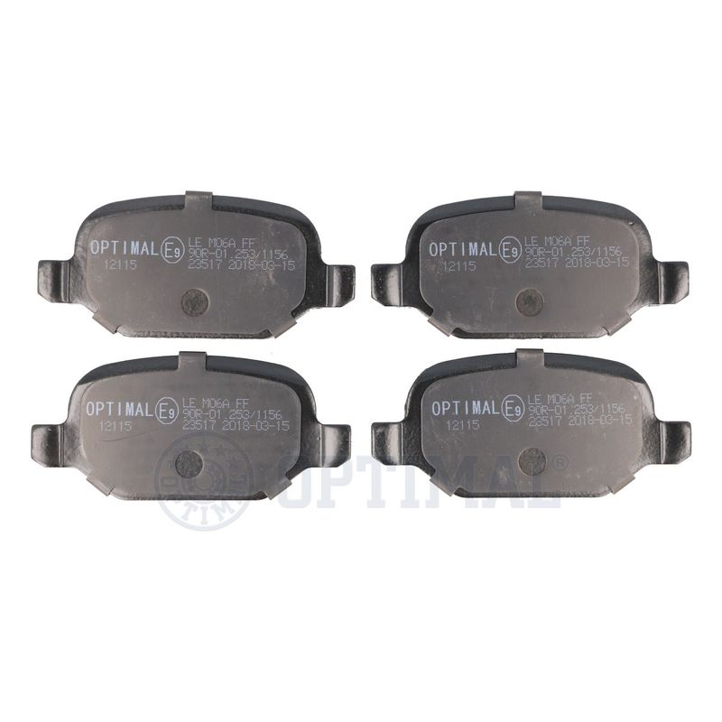 OPTIMAL BP-12115 Brake Pad Set, disc brake