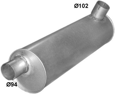 Rear Muffler POLMO 68.45