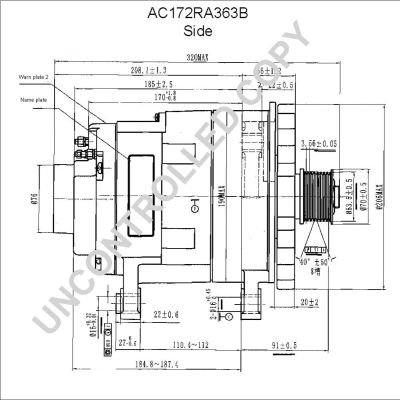 Alternator BOM-Prestolite AC172RA363B