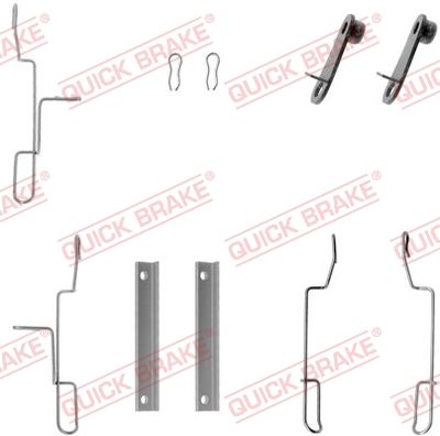 Accessory Kit, disc brake pad QUICK BRAKE 109-1188