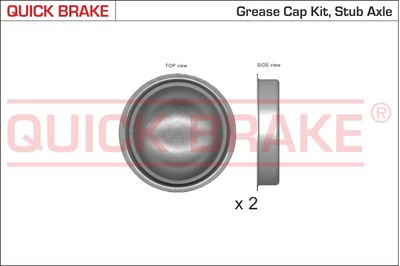 Cap, wheel bearing QUICK BRAKE 9822K