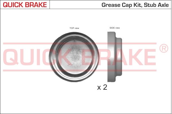 QUICK BRAKE 9824K Cap, wheel bearing