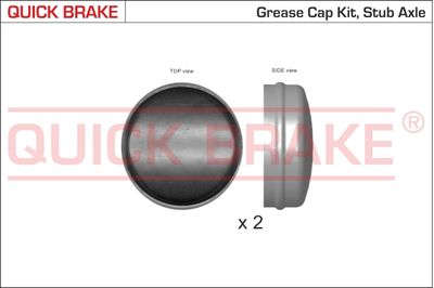 Cap, wheel bearing QUICK BRAKE 9825K